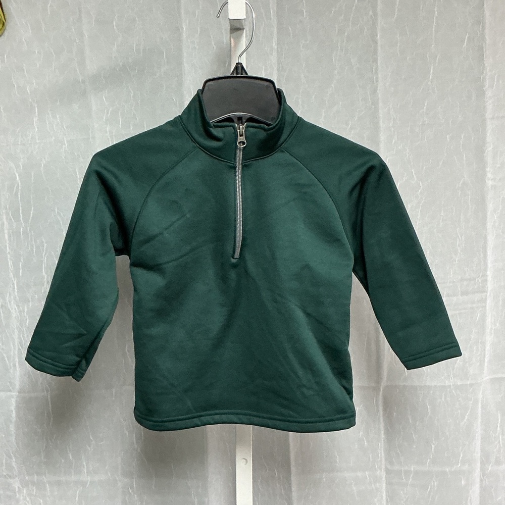 College Kids Green Quarter-Zip Pullover Sweatshirt for 3T